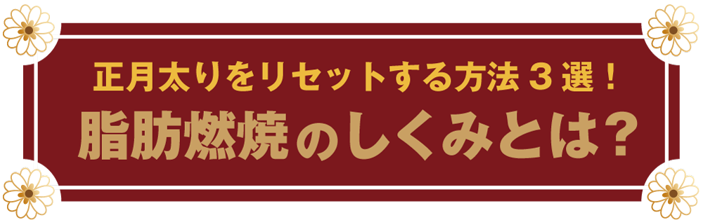 正月太りをリセットする方法3選!脂肪燃焼のしくみとは?